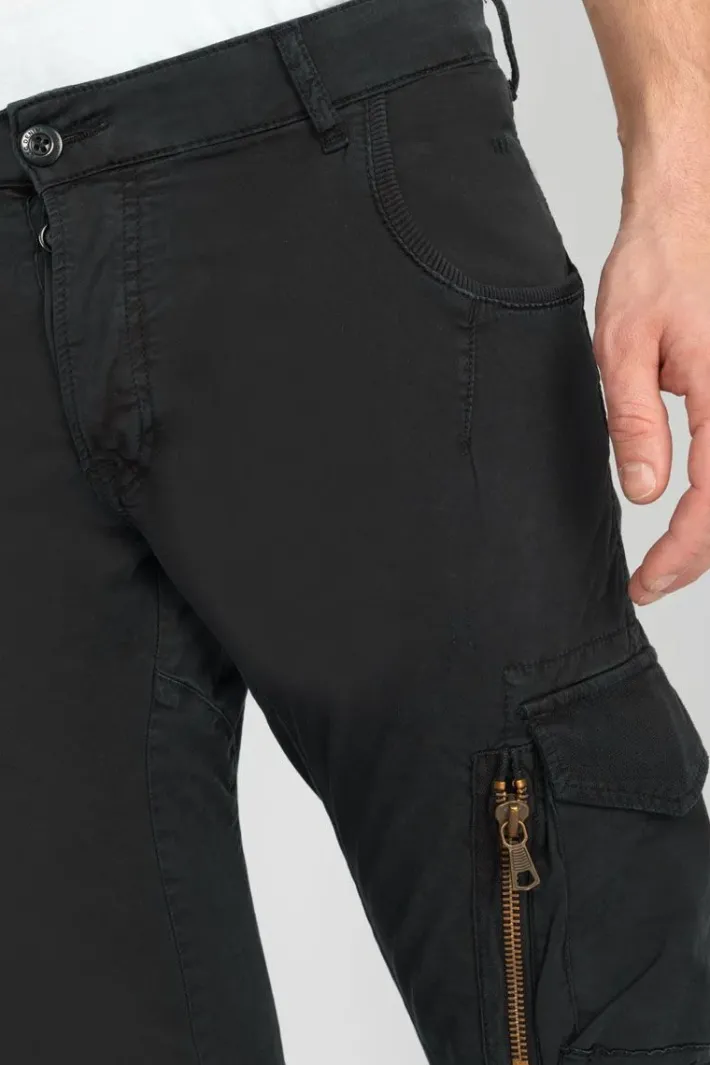 Le Temps des Cerises Pantalon Cargo Alban Noir Black Hot