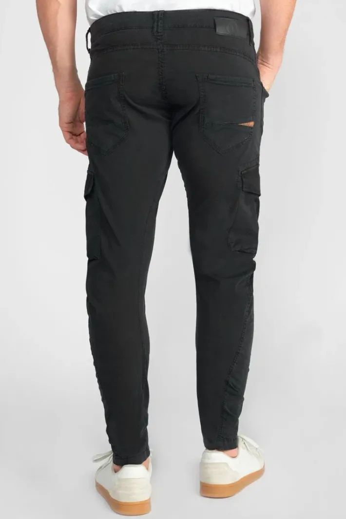 Le Temps des Cerises Pantalon Cargo Alban Noir Black Hot