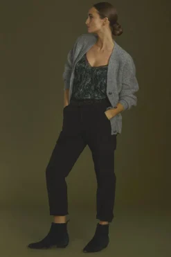 Le Temps des Cerises Pantalon Cargo Castellas Noir Black Fashion