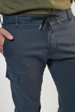 Le Temps des Cerises Pantalon Cargo Vedje Bleu Marine Eclipse Clearance
