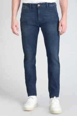 Le Temps des Cerises Pantalon Chino Dejean En Jeans Bleu Blue Discount