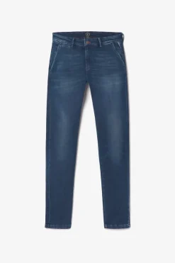 Le Temps des Cerises Pantalon Chino Dejean En Jeans Bleu Blue Discount