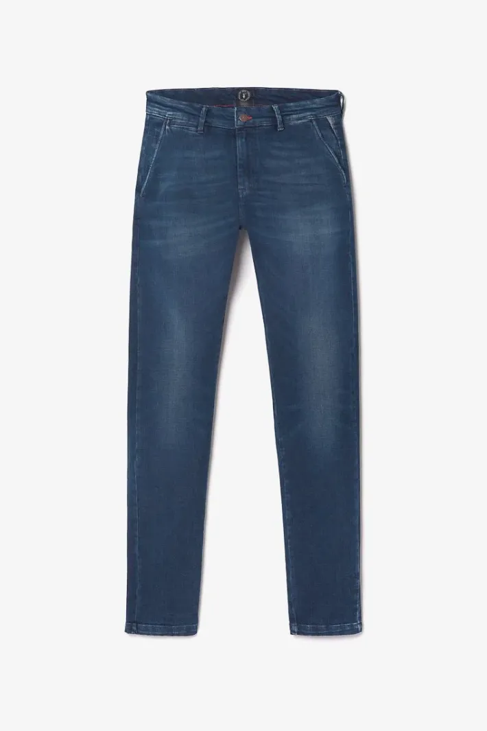Le Temps des Cerises Pantalon Chino Dejean En Jeans Bleu Blue Discount