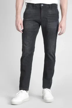 Le Temps des Cerises Pantalon Chino Dejean En Jeans Noir Delave Black Hot