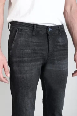Le Temps des Cerises Pantalon Chino Dejean En Jeans Noir Delave Black Hot