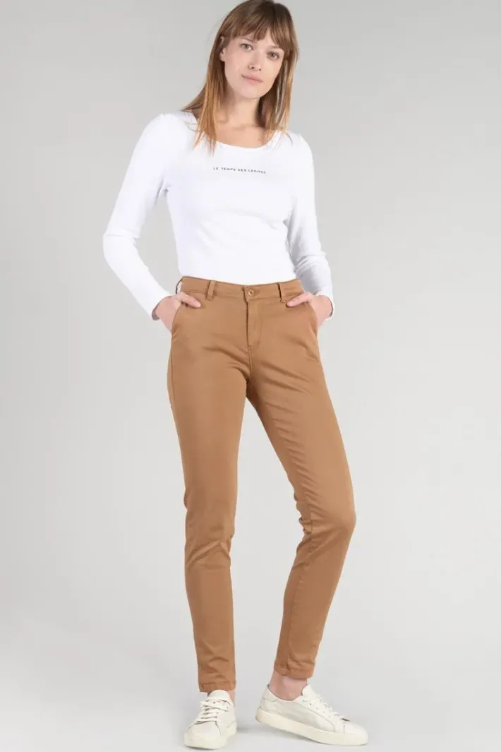 Le Temps des Cerises Pantalon Chino Dyli4 Cappuccino Best Sale