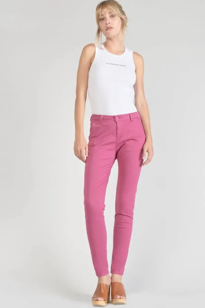 Le Temps des Cerises Pantalon Chino Dyli3 Fuchsia Dhalia Clearance