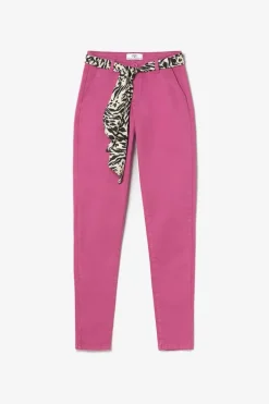Le Temps des Cerises Pantalon Chino Dyli3 Fuchsia Dhalia Clearance