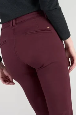 Le Temps des Cerises Pantalon Chino Dyli4 Lie De Vin Wine Store