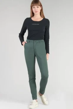 Le Temps des Cerises Pantalon Chino Dyli4 Vert Bouteille Green Bottle Hot