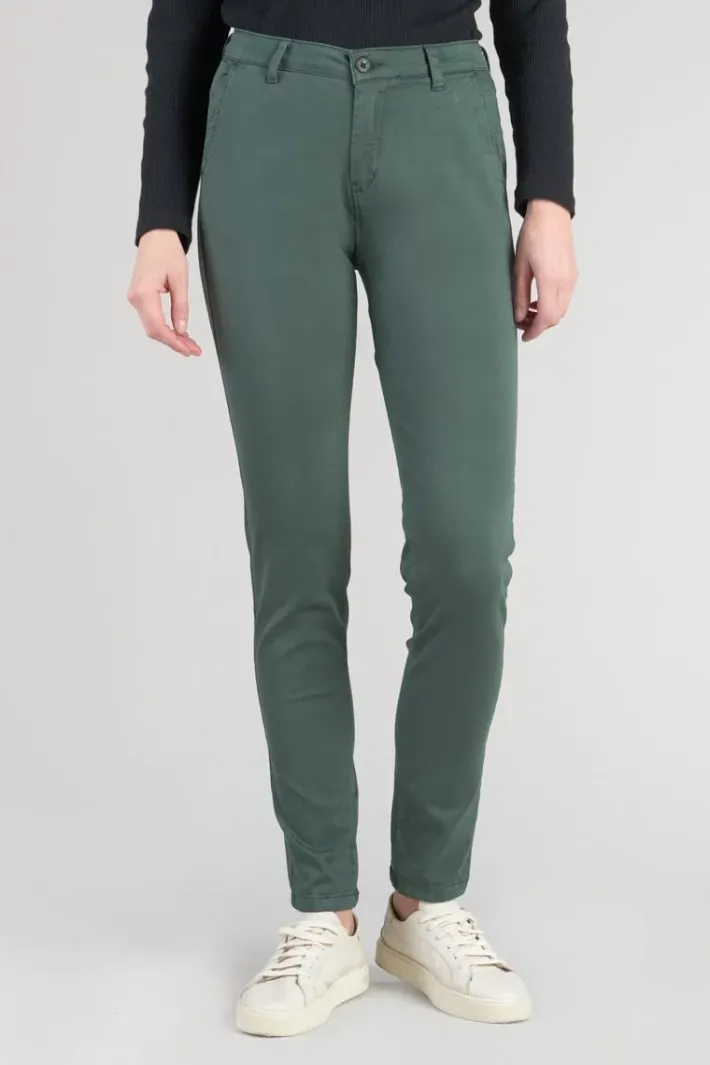 Le Temps des Cerises Pantalon Chino Dyli4 Vert Bouteille Green Bottle Hot