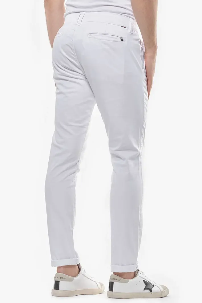 Le Temps des Cerises Pantalon Chino Slim Jas Blanc White New