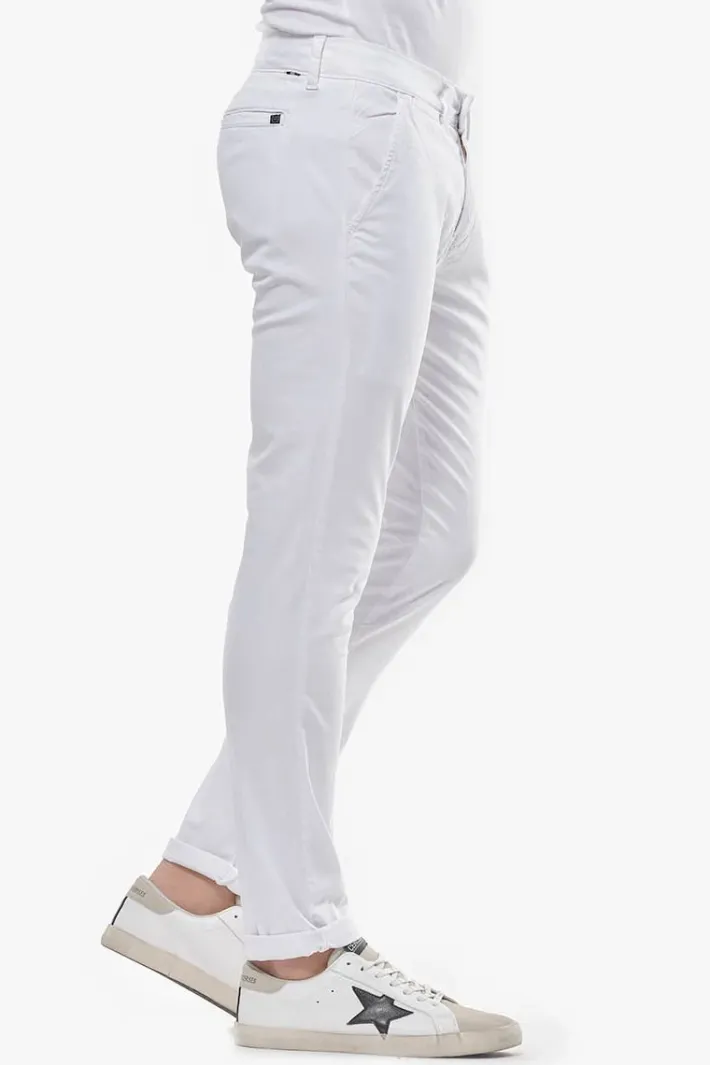 Le Temps des Cerises Pantalon Chino Slim Jas Blanc White New