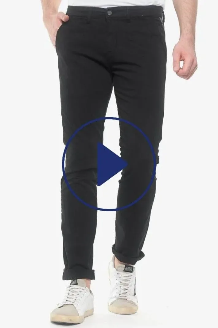 Le Temps des Cerises Pantalon Chino Slim Jas Noir Black Hot