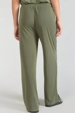 Le Temps des Cerises Pantalon Fluide Judi Kaki Lizard Discount