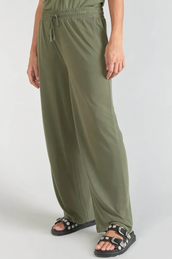 Le Temps des Cerises Pantalon Fluide Judi Kaki Lizard Discount