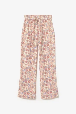 Le Temps des Cerises Pantalon Henel A Motif Cachemire Pomelo New