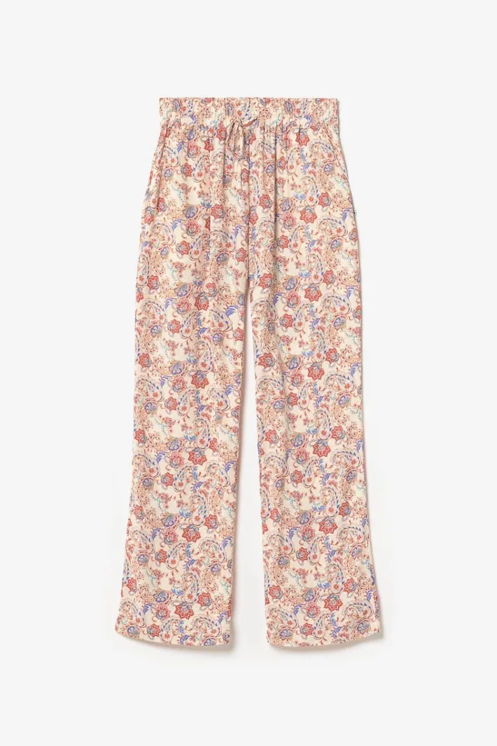 Le Temps des Cerises Pantalon Henel A Motif Cachemire Pomelo New