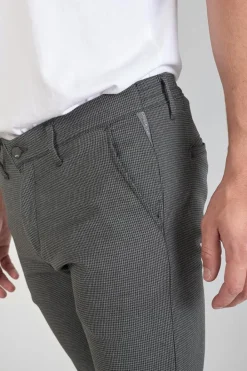 Le Temps des Cerises Pantalon Milo A Motif Pied De Poule Gris Grey Discount