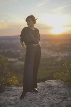 Le Temps des Cerises Pantalon Moretz Noir Irise Black Discount