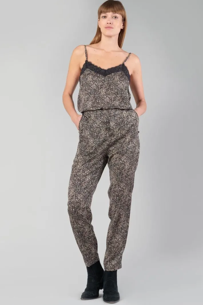 Le Temps des Cerises Pantalon Tage Noir A Motif Black Online