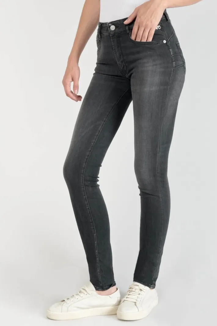 Le Temps des Cerises Peak Pulp Slim Taille Haute Jeans Noir N°1 Black / Black Discount