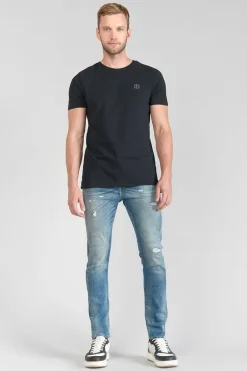 Le Temps des Cerises Perier 900/16 Tapered 7/8Eme Jeans Destroy Vintage Bleu N°4 Blue Hot