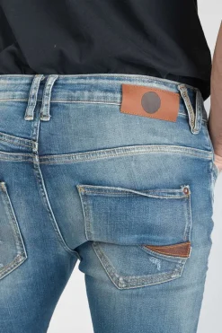 Le Temps des Cerises Perier 900/16 Tapered 7/8Eme Jeans Destroy Vintage Bleu N°4 Blue Hot