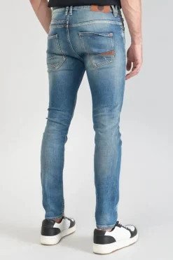 Le Temps des Cerises Perier 900/16 Tapered 7/8Eme Jeans Destroy Vintage Bleu N°4 Blue Hot