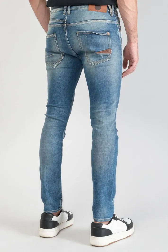 Le Temps des Cerises Perier 900/16 Tapered 7/8Eme Jeans Destroy Vintage Bleu N°4 Blue Hot