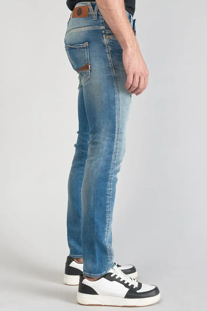 Le Temps des Cerises Perier 900/16 Tapered 7/8Eme Jeans Destroy Vintage Bleu N°4 Blue Hot