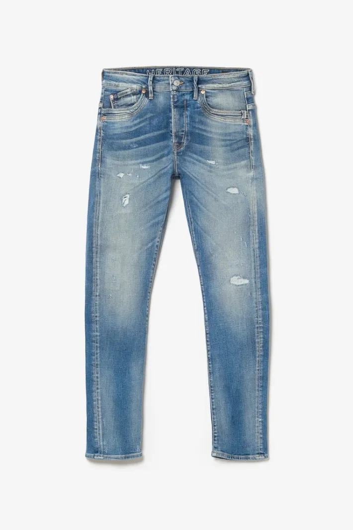Le Temps des Cerises Perier 900/16 Tapered 7/8Eme Jeans Destroy Vintage Bleu N°4 Blue Hot
