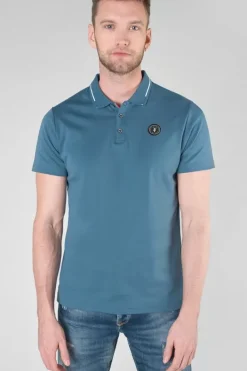 Le Temps des Cerises Polo Aron Bleu Petrole Indian Flash Sale