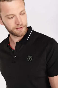 Le Temps des Cerises Polo Aron Noir Black New