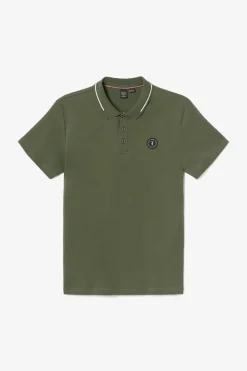 Le Temps des Cerises Polo Aron Vert Kaki Climbing Ivy Clearance