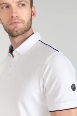 Le Temps des Cerises Polo Cotrel Blanc White Cheap