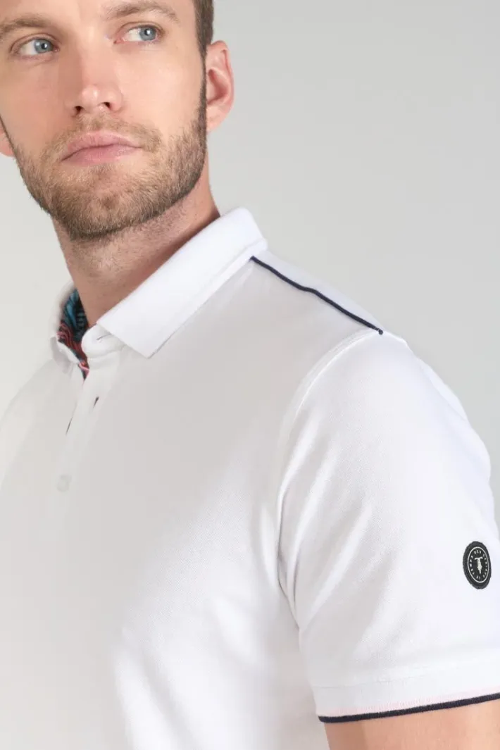 Le Temps des Cerises Polo Cotrel Blanc White Cheap