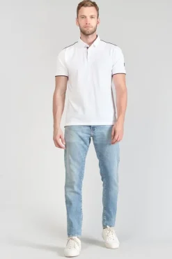 Le Temps des Cerises Polo Cotrel Blanc White Cheap