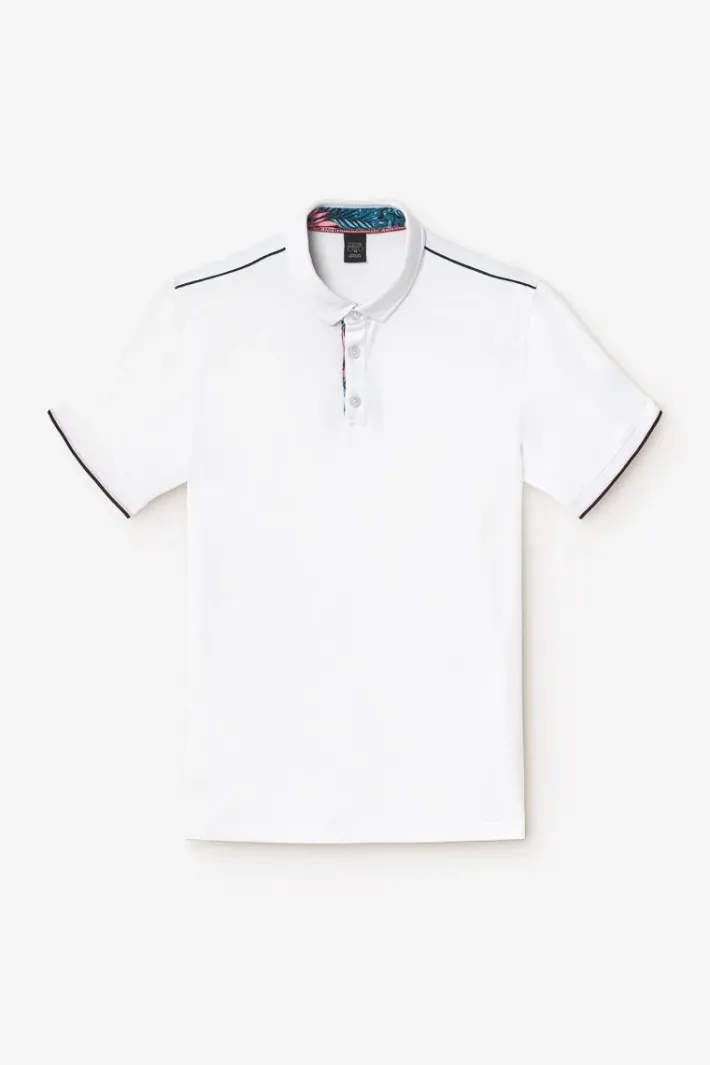 Le Temps des Cerises Polo Cotrel Blanc White Cheap