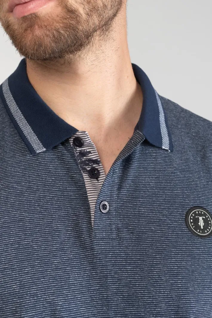 Le Temps des Cerises Polo Drime A Rayures Bleu Marine Peacoat Clearance