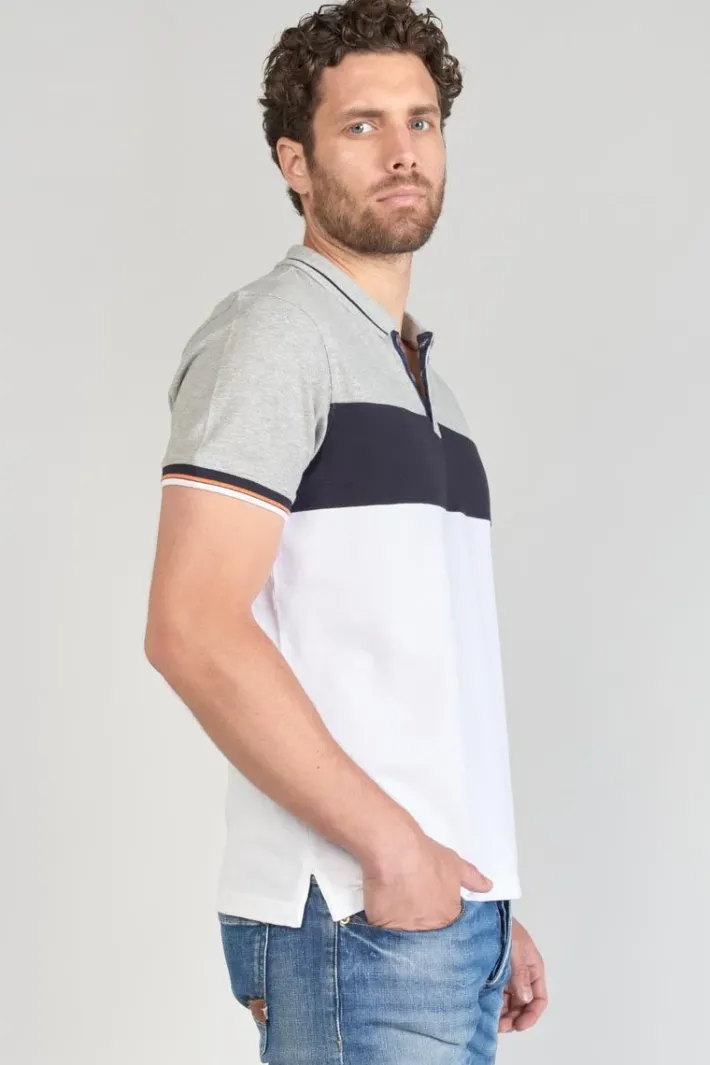 Le Temps des Cerises Polo Leos Tricolore Grey Melange Cheap