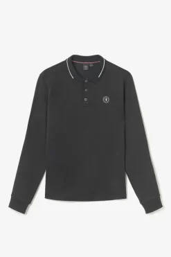 Le Temps des Cerises Polo Manches Longues Ronan Noir Black Cheap