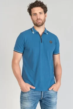 Le Temps des Cerises Polo Mota Bleu Petrole Raf Cheap