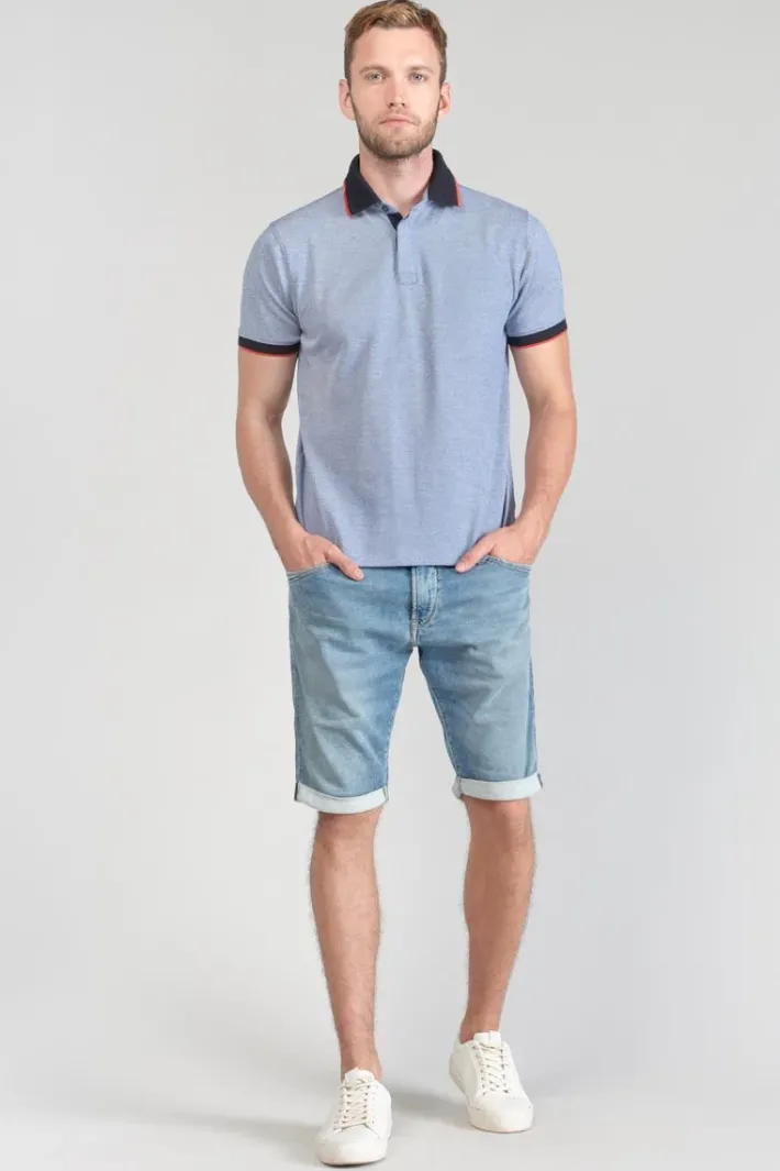 Le Temps des Cerises Polo Orias Bleu Ciel Peacoat Shop