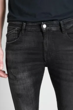 Le Temps des Cerises Power Skinny 7/8Eme Jeans Destroy Noir N°1 Black Flash Sale
