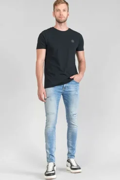 Le Temps des Cerises Power Skinny 7/8Eme Jeans Destroy Bleu N°4 Blue Outlet