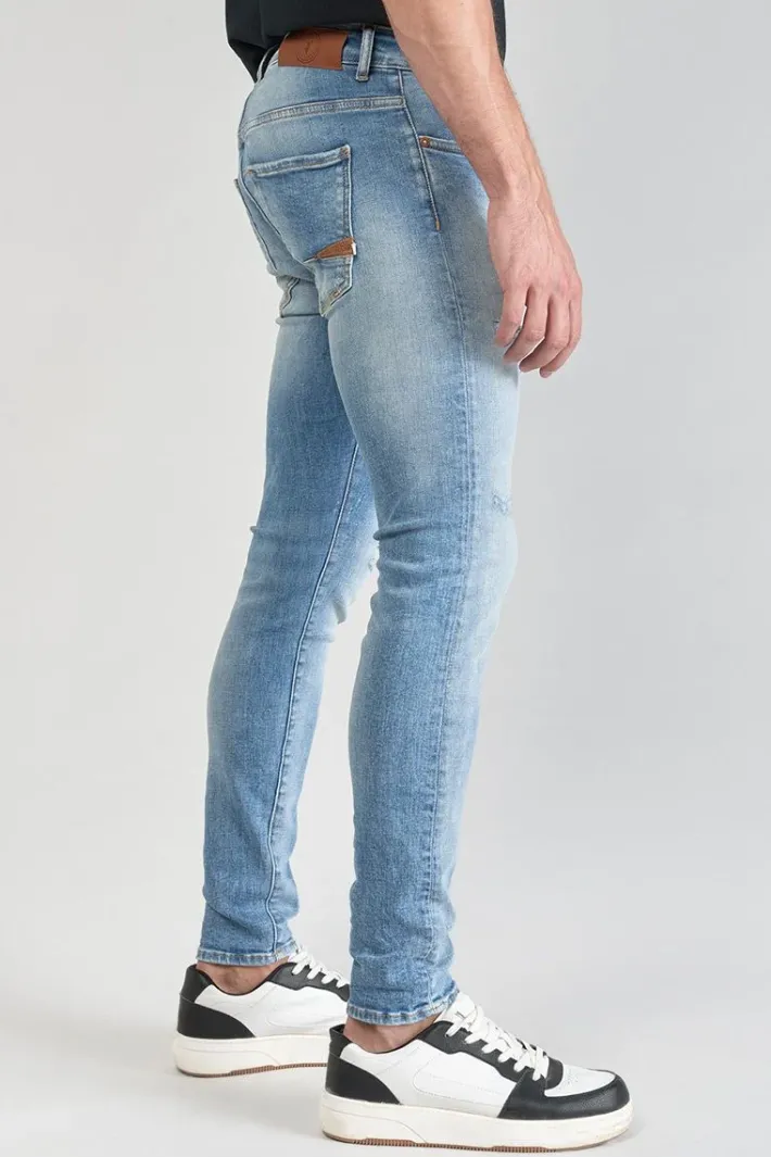 Le Temps des Cerises Power Skinny 7/8Eme Jeans Destroy Bleu N°4 Blue Outlet