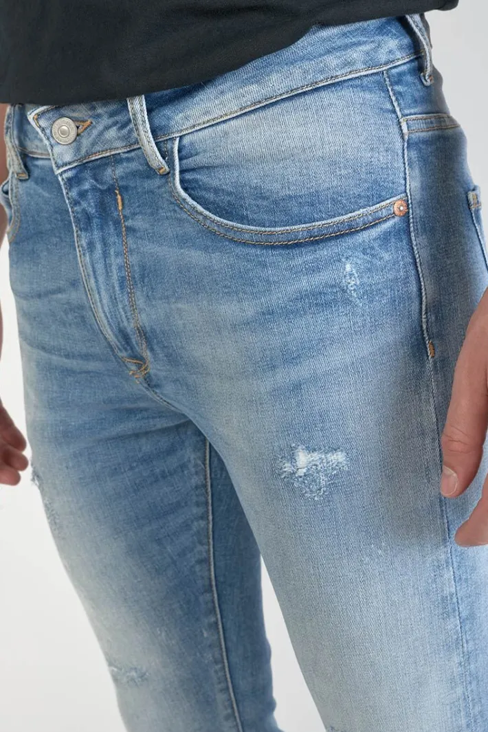 Le Temps des Cerises Power Skinny 7/8Eme Jeans Destroy Bleu N°4 Blue Outlet
