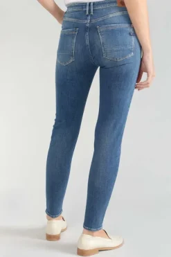 Le Temps des Cerises Power Skinny Taille Haute 7/8Eme Jeans Destroy Bleu N°2 Blue Best