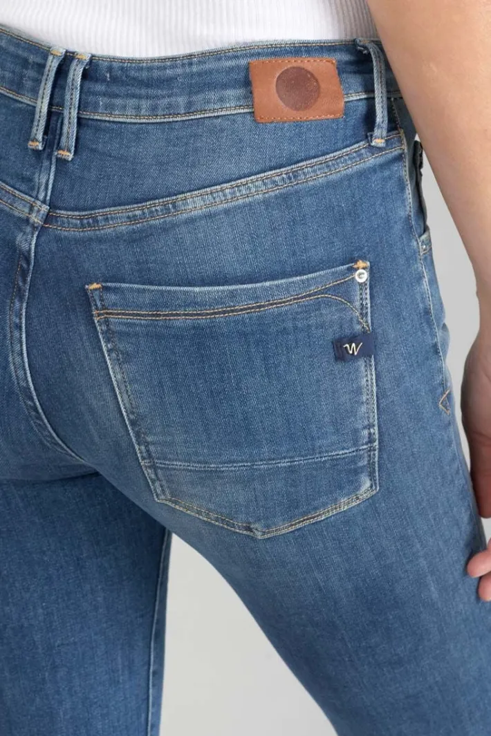 Le Temps des Cerises Power Skinny Taille Haute 7/8Eme Jeans Destroy Bleu N°2 Blue Best